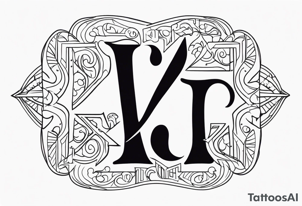 Virgo and Sagittarius zodiac signs tattoo idea