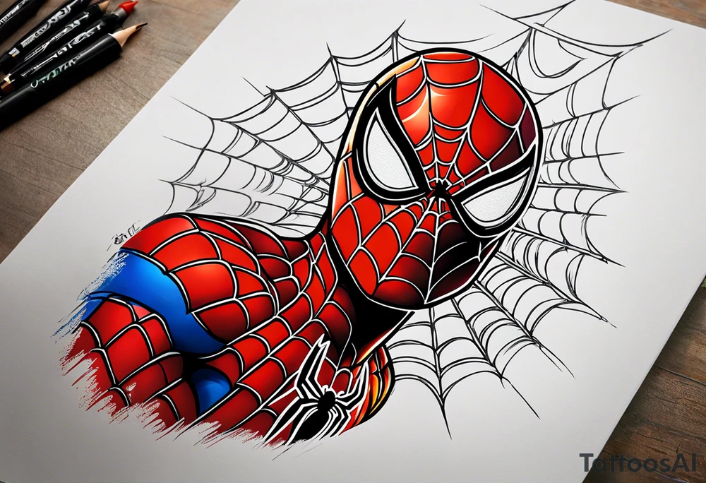 spider man tattoo on forearm tattoo idea