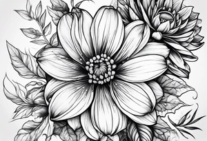 December birth flower tattoo idea