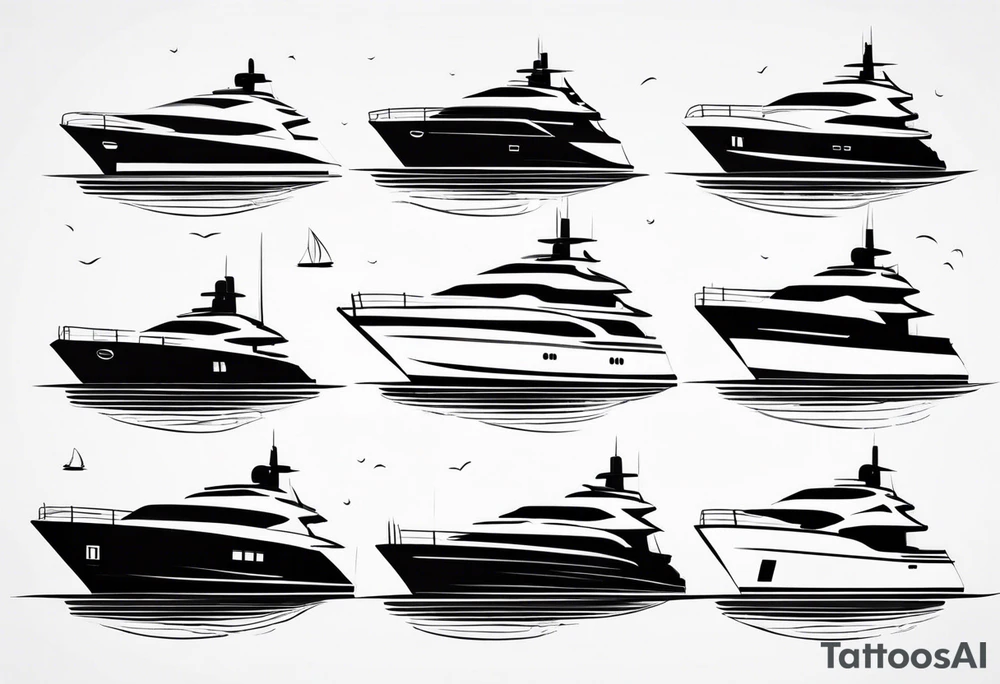 yachts tattoo idea