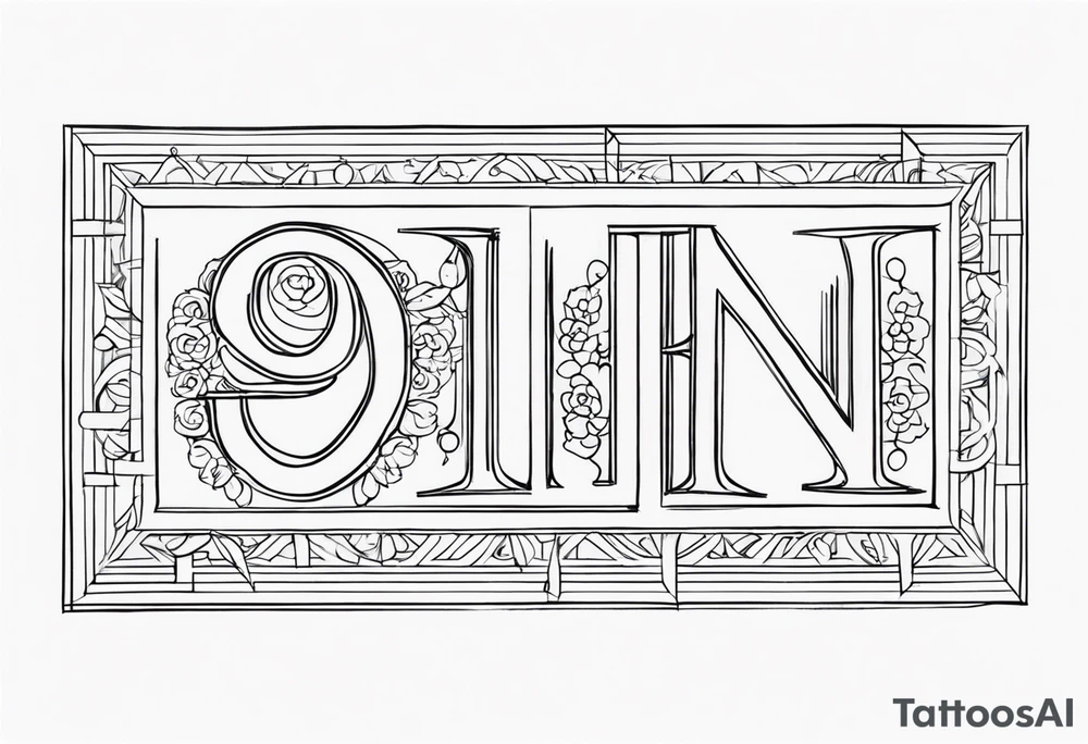 My birthday 9/23/2005 in Roman numerals tattoo idea