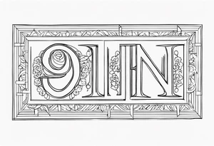 My birthday 9/23/2005 in Roman numerals tattoo idea