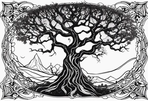 creepy tree tattoo idea