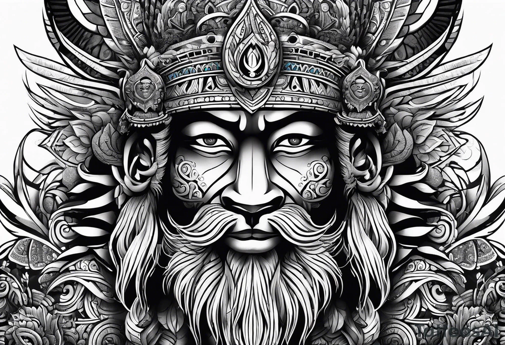 indonesia rangda tattoo idea