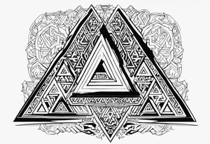 Valhalla sword steps valknut tattoo idea