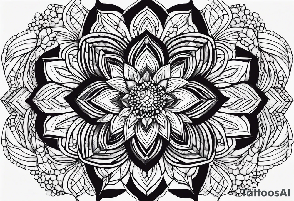 Dot work tattoo idea