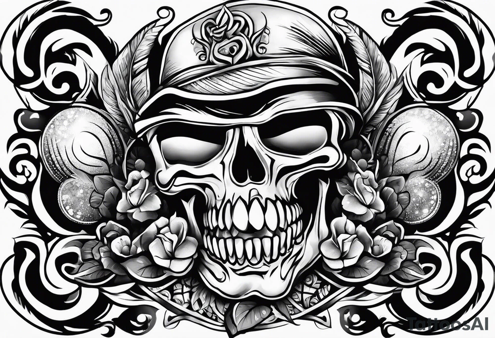 Rock a billy Arm tattoo idea