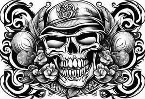 Rock a billy Arm tattoo idea