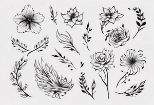 Design a minimalistic tattoo that visually interprets the line 'tread softly because you tread on my dreams' from Keats' poem. tattoo idea