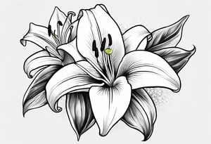 lily  flower tattoo idea