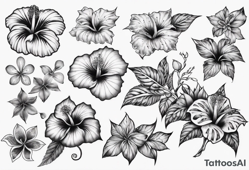 Hibiscusflower Ornament tattoo idea
