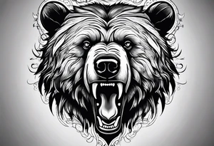 Craziest bear tattoo that you can come up with tattoo idea