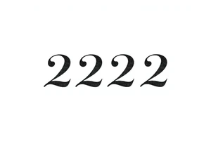 a tatto that says 224  in cyber font no decorations minimalist tattoo idea
