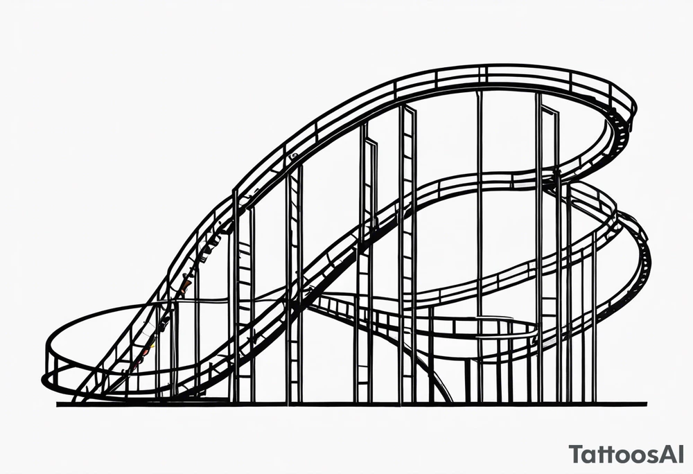 life is a rollercoaster tattoo idea