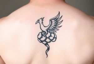 Phoenix rising out of a brain tattoo idea