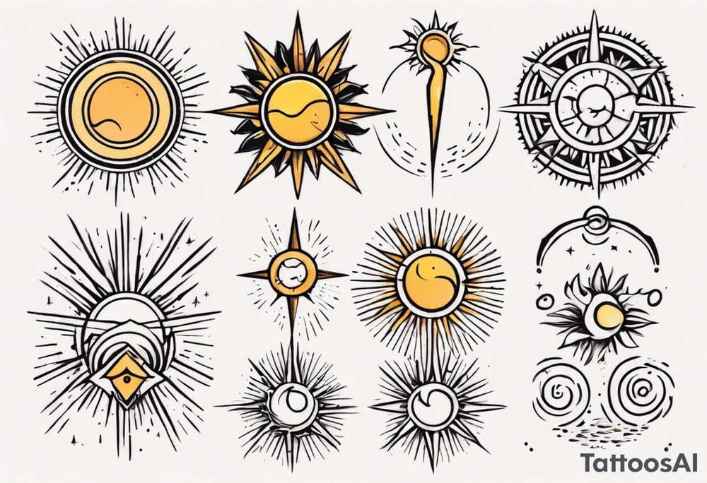 sonne tattoo idea
