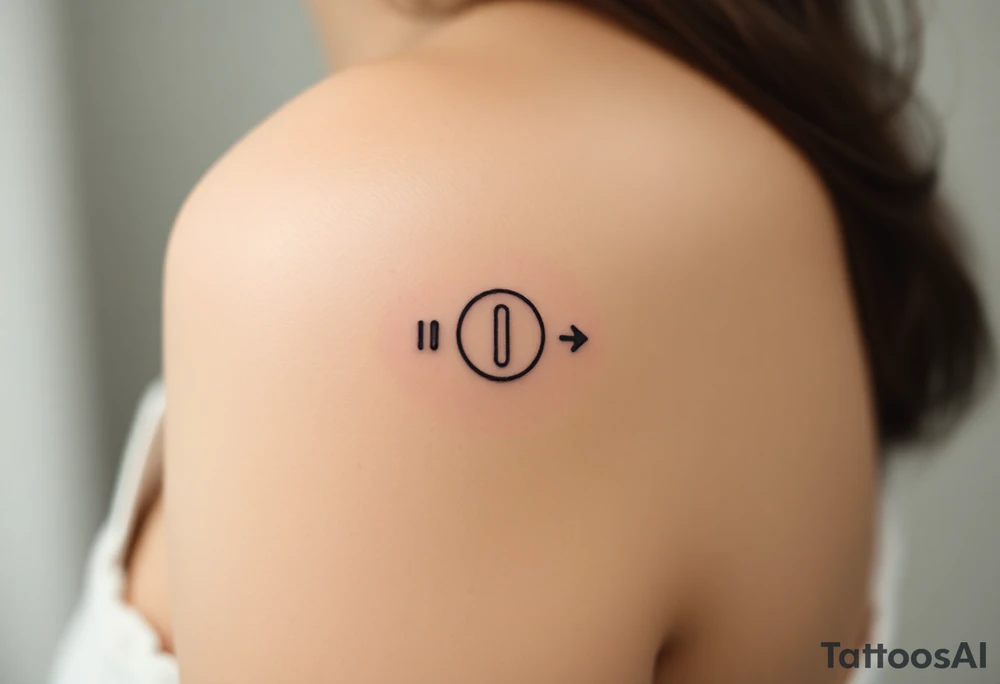 Travel, play, pause, stop, rewind tattoo idea