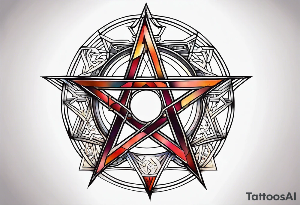 pentagram. tattoo idea