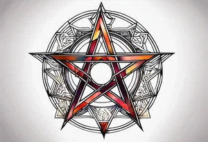 pentagram. tattoo idea