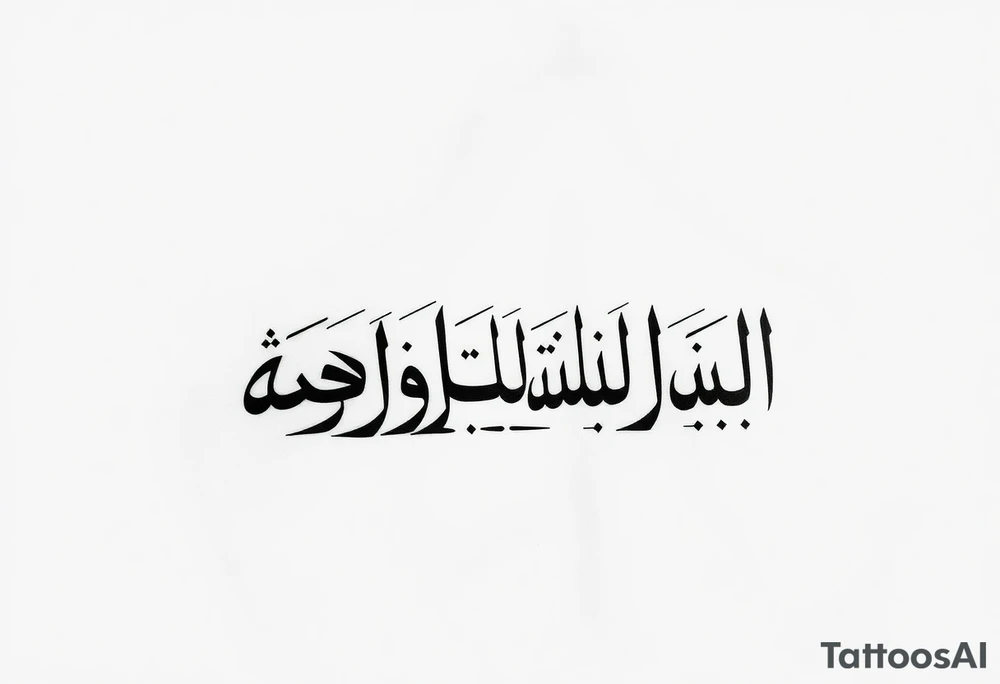 Bold, aggressive Thuluth style Arabic calligraphy of "لا فتی الا علی لا سیف الا ذوالفقار". The script should have a heavy, architectural weight. Sharp, sword-like flourishes on the letters. Deep black ink with negative space highlights. Dynamic flow tailored for the inner forearm. Minimalist but imposing, high contrast, clean lines. tattoo idea
