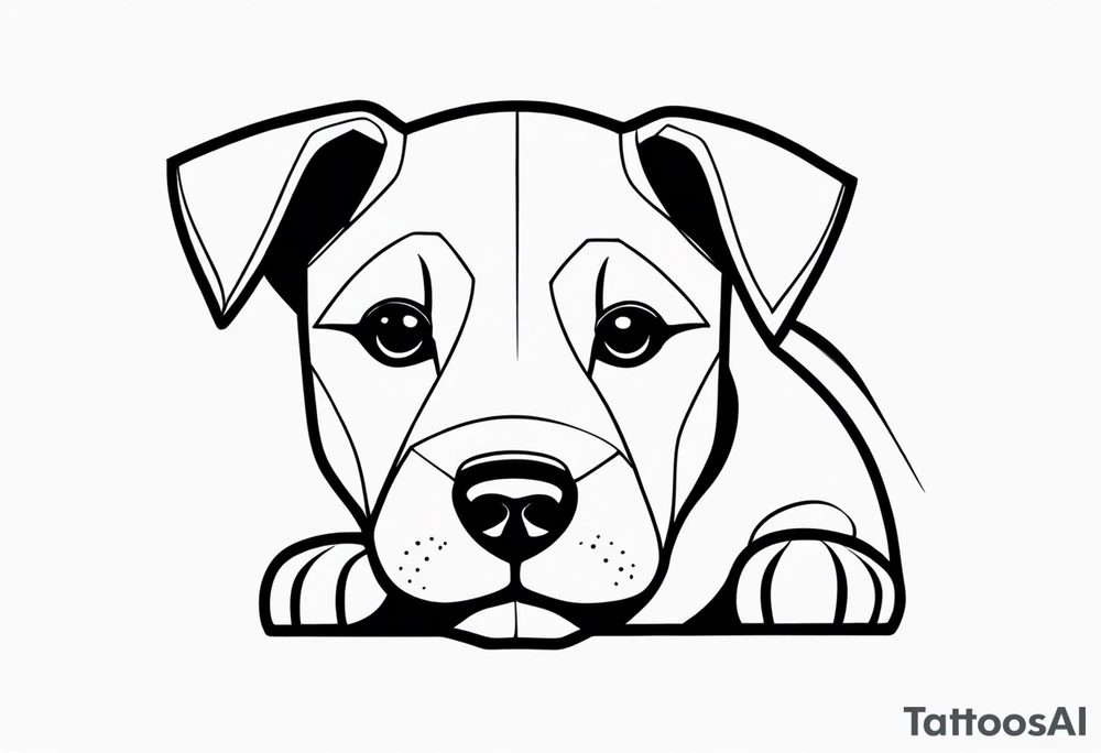 Puppy dog tattoo idea