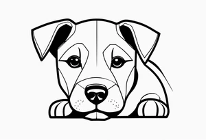 Puppy dog tattoo idea