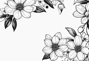 VariasFlores pequenas de cerejeira tattoo idea