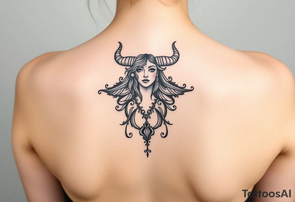 Taurus goddess tattoo idea