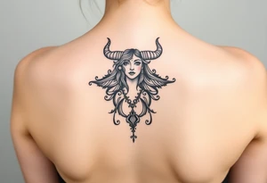 Taurus goddess tattoo idea