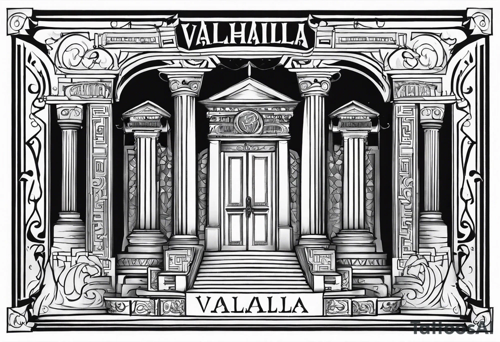 Valhalla gates steps tattoo idea