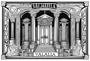 Valhalla  gates steps tattoo idea