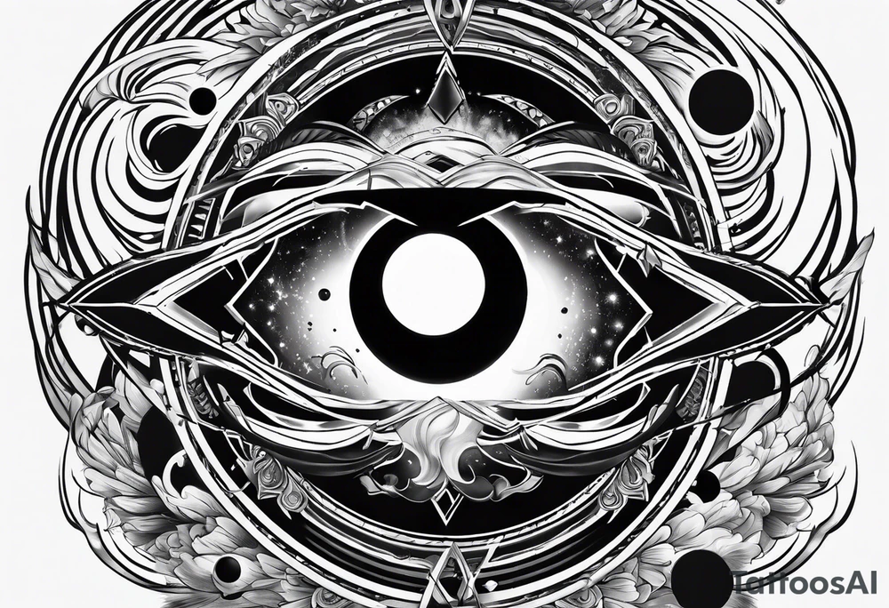 A black hole tattoo idea