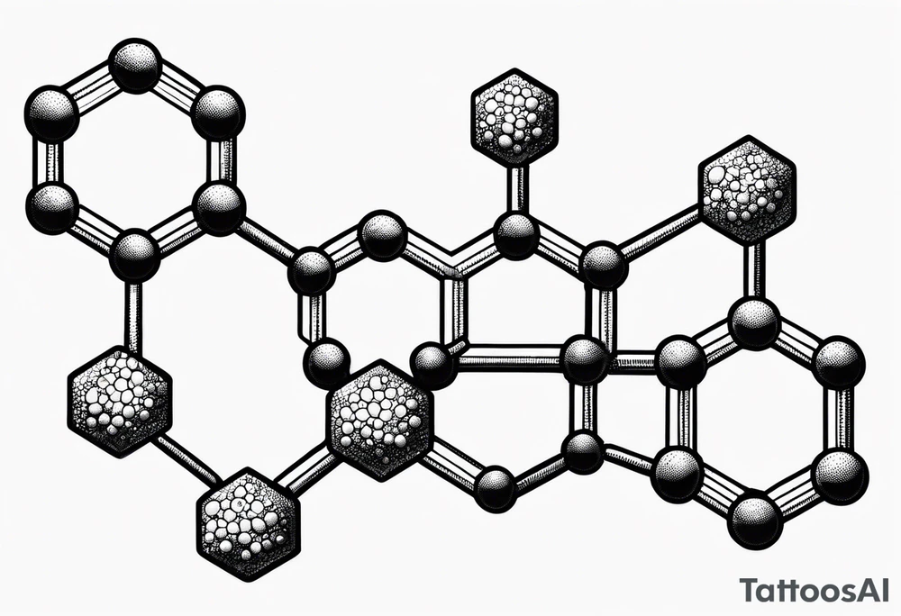 Molecular structure of,methamphetamine tattoo idea