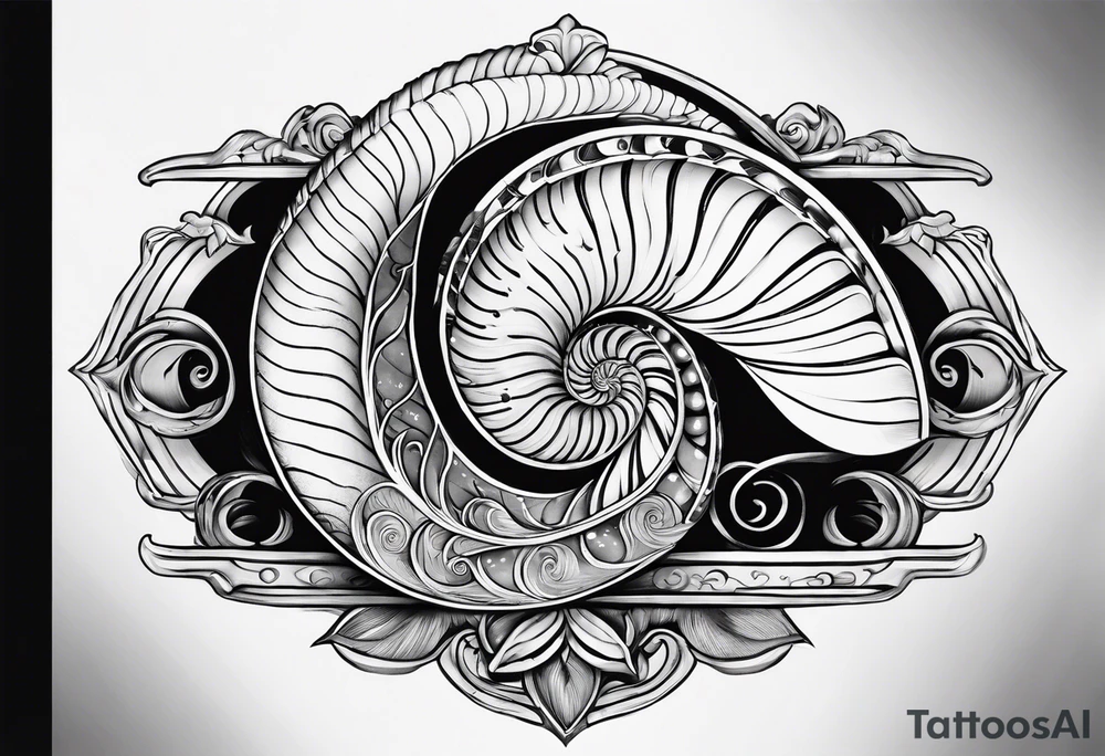 Nautilus tattoo idea