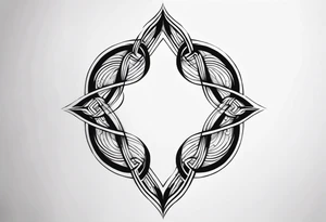 Curvy Infinity Symbol tattoo idea