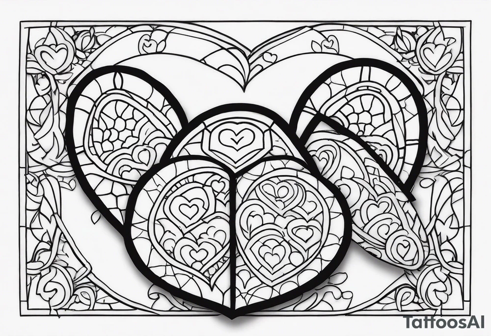 turtles and hearts tattoo idea