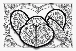 turtles and hearts tattoo idea