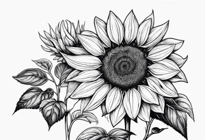 Sunflower, friendship, growth, strawberry wine, tattoo idea