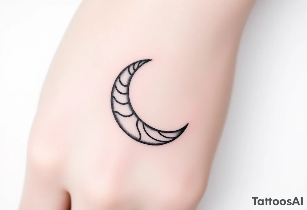 Tatouage mystique avec croissant de lune tattoo idea