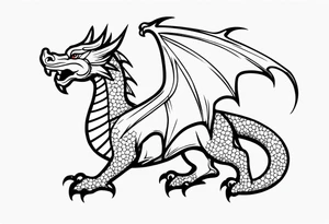 Welsh dragon tattoo idea