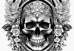Skull sleeve tattoo idea