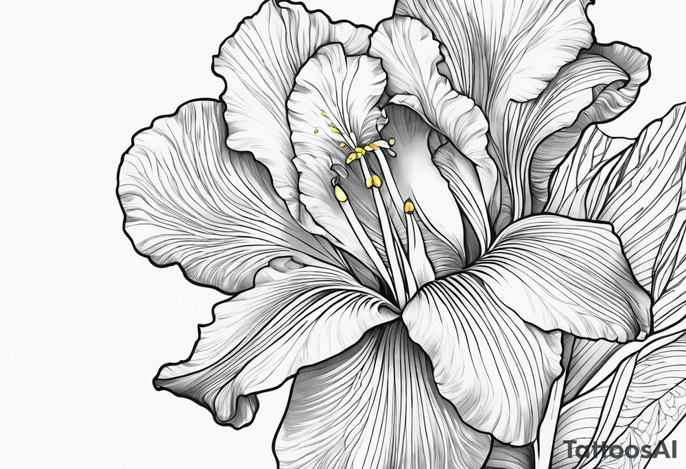 Greek goddess iris tattoo idea