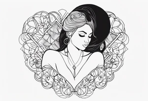 l , 8  , self love tattoo idea