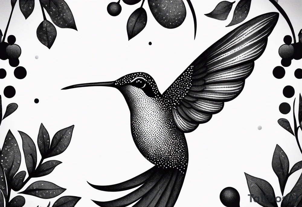 Hummingbird tattoo idea