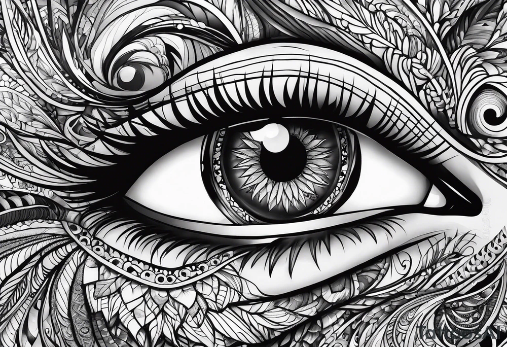 psychedelic

eye tattoo idea