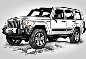 Jeep commander tattoo idea