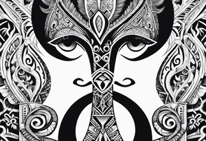 ankh, maori tattoo idea