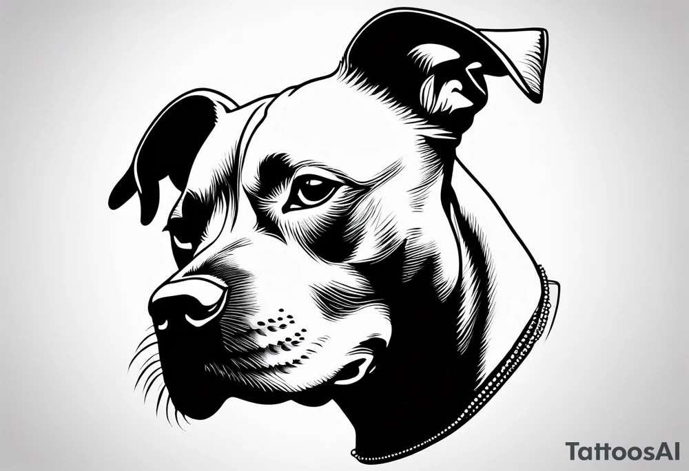 punk rock
 pitbull pointed ears tattoo idea