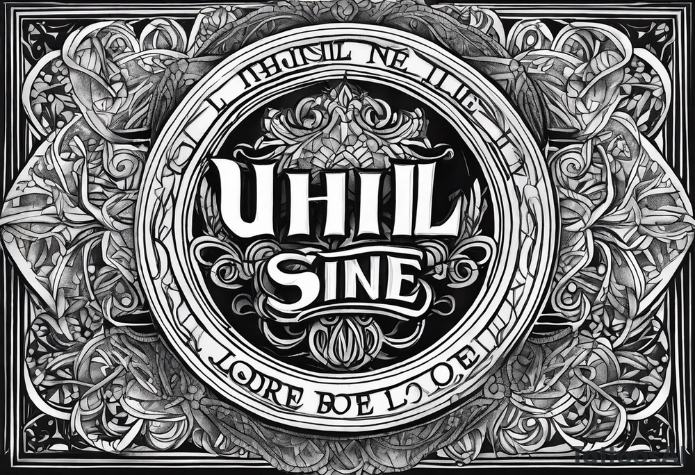 nihil sine labore text tattoo idea