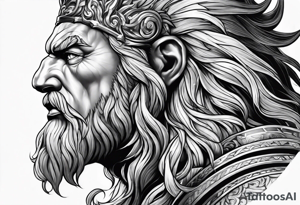 Zeus thunder tattoo idea